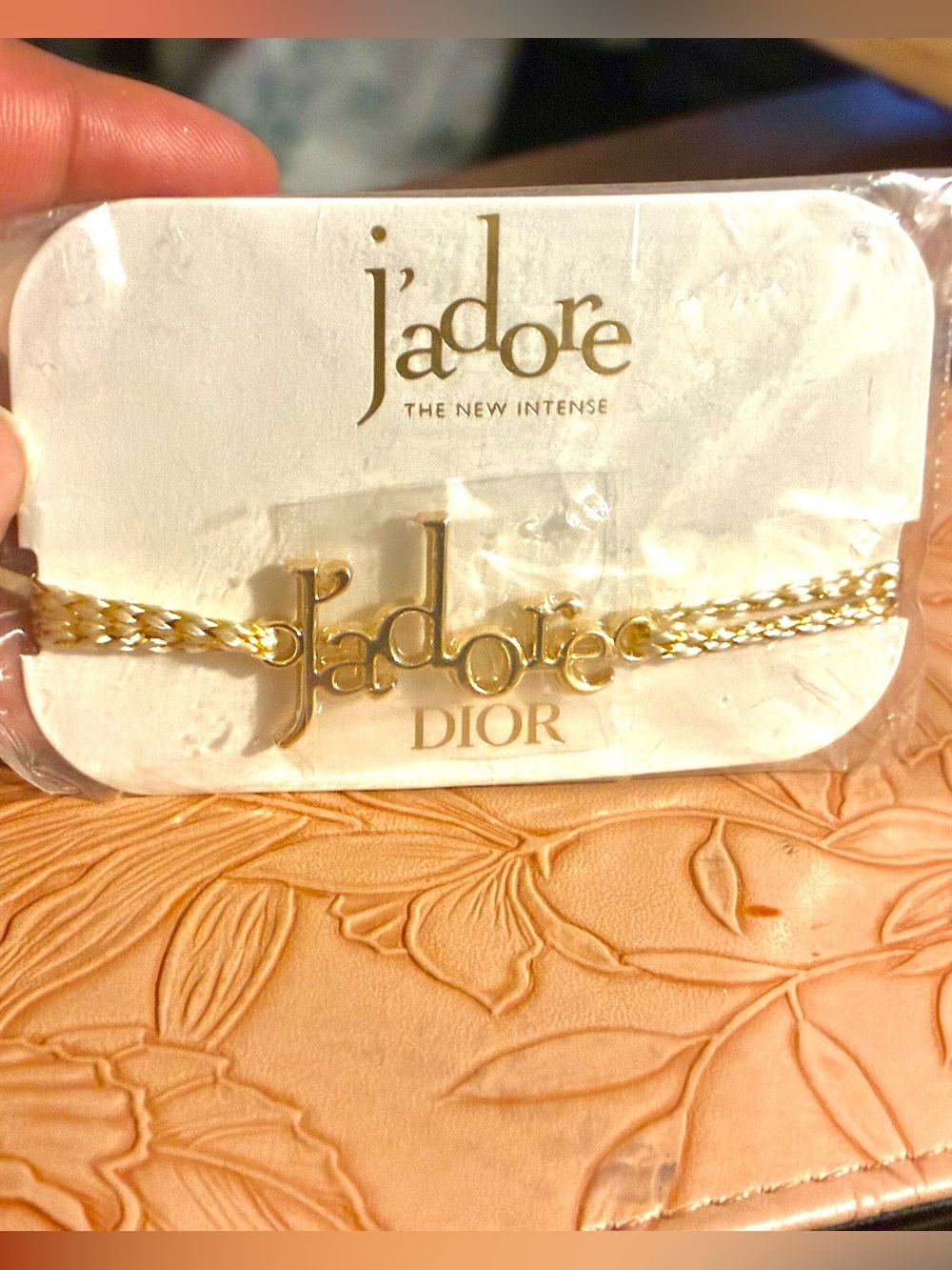Rare!Stunning Dior Gold and Cream 'J'adore' Braided Cord Bracelet - Picture 5 of 10